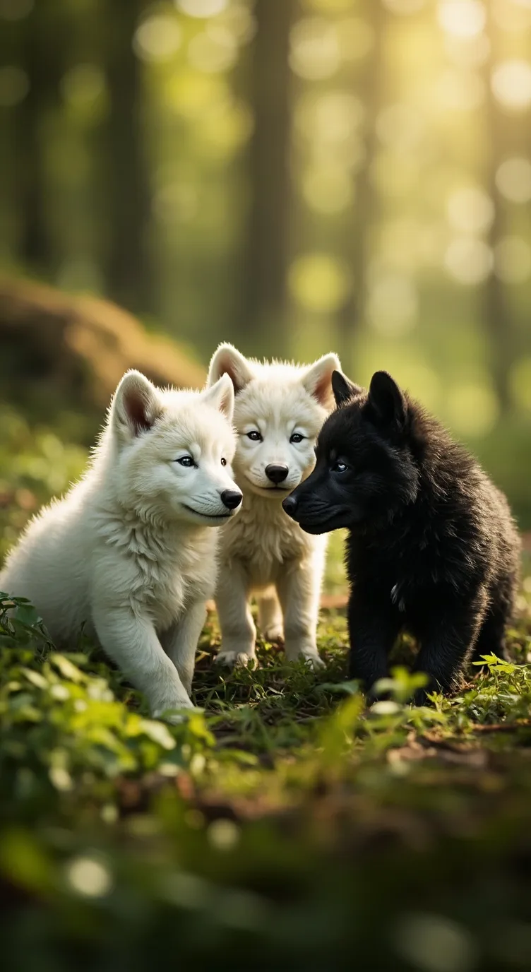 ai character: Three pups background