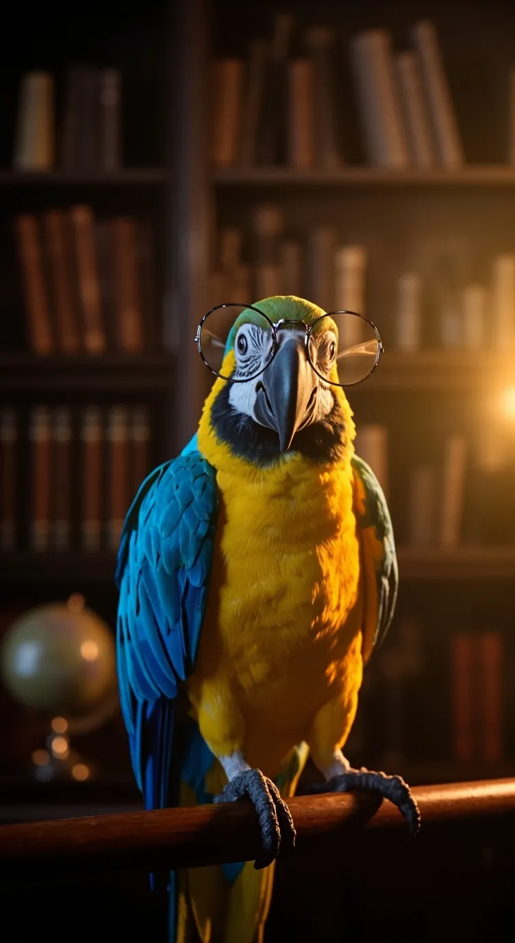 ai character: ×¡Loro sabio!× background