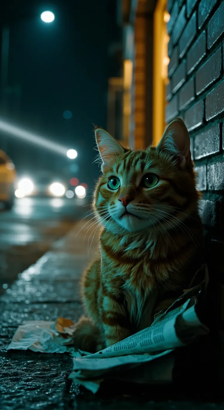 ai character: Cat background