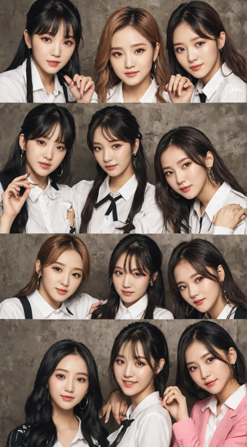 ai character: Kpop survival show background