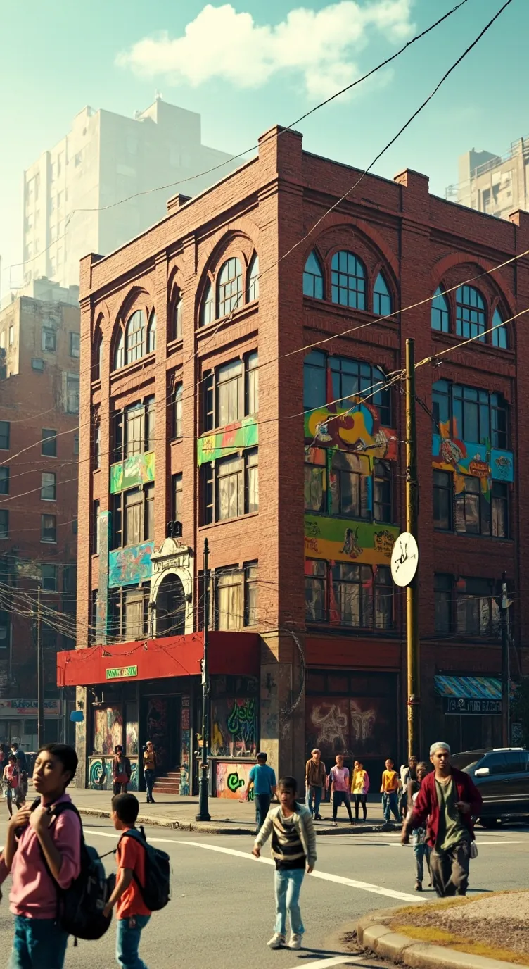 ai character: Hood school  background