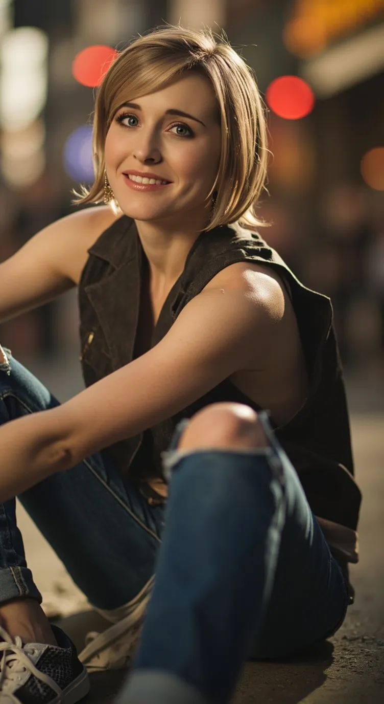 ai character: Allison Mack  background