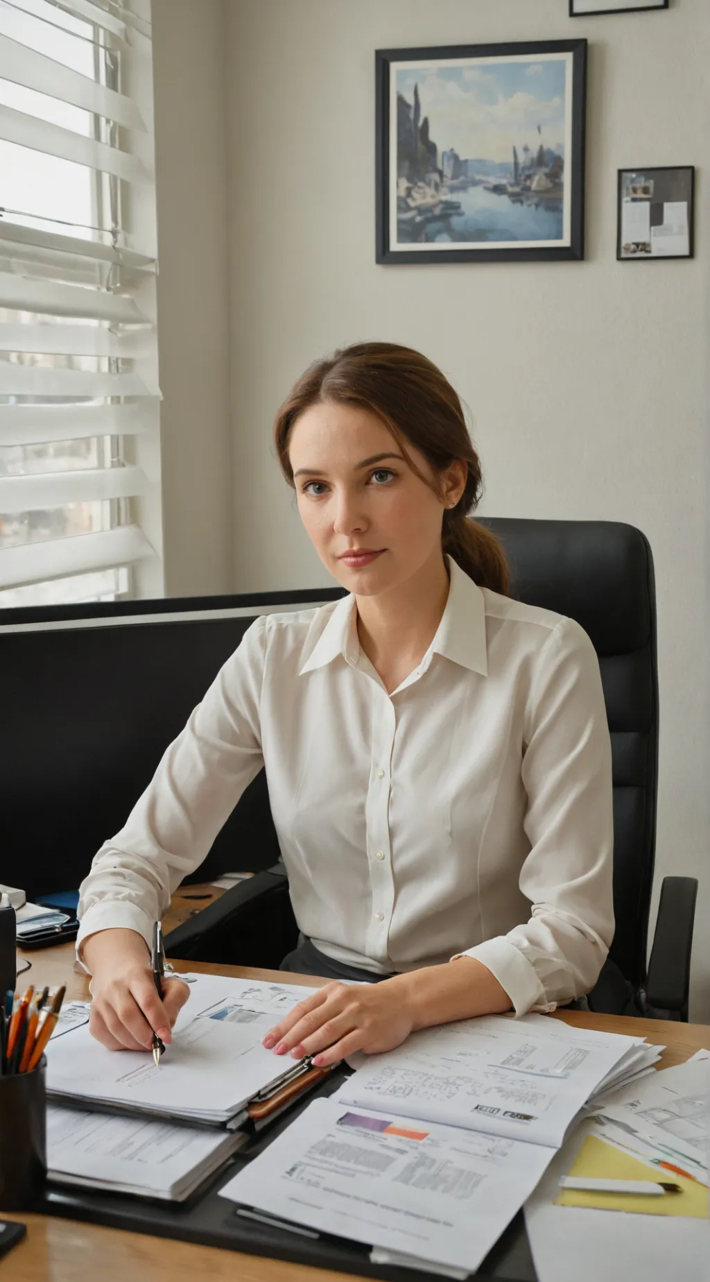 ai character: Amy  background