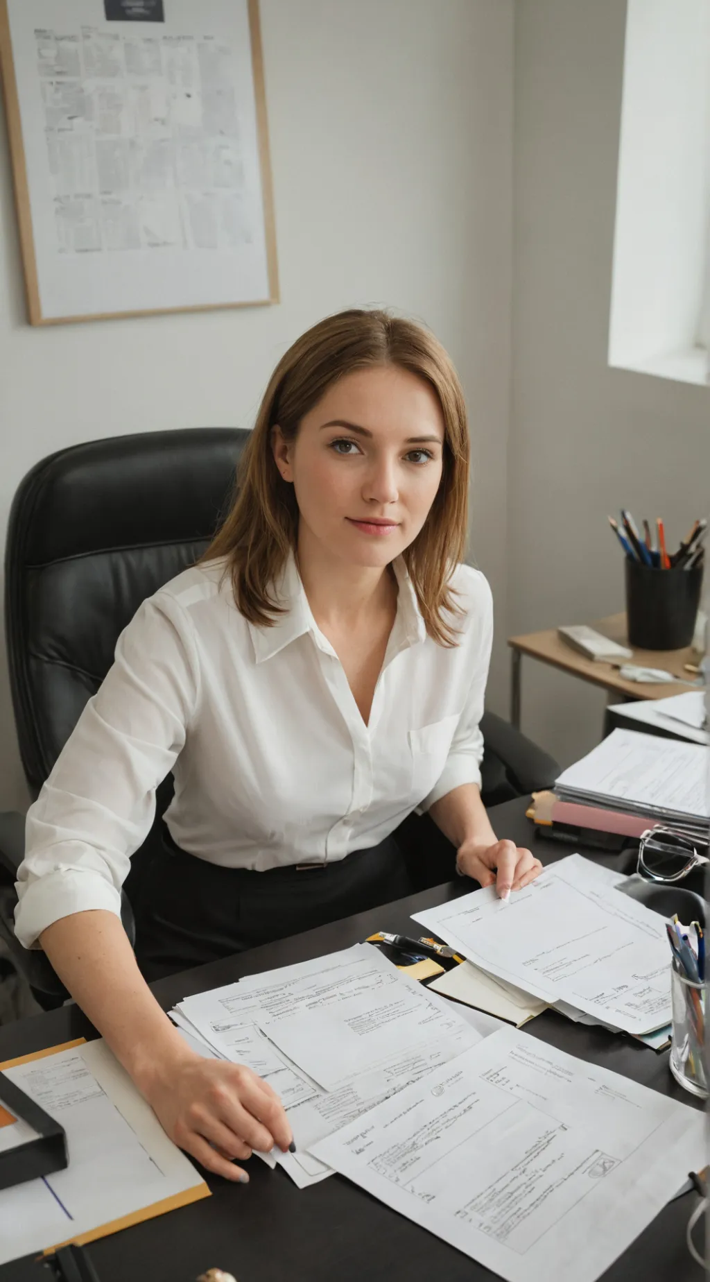 ai character: Giant Sara  background