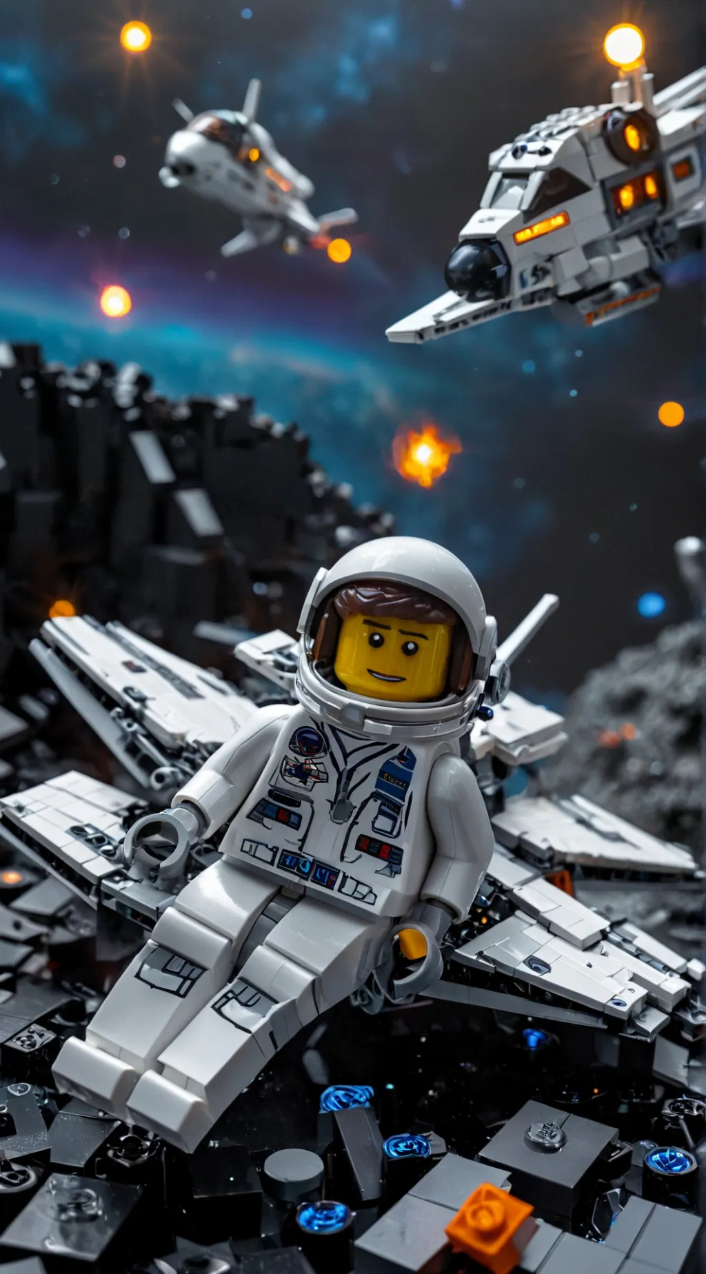 ai character: espaço background