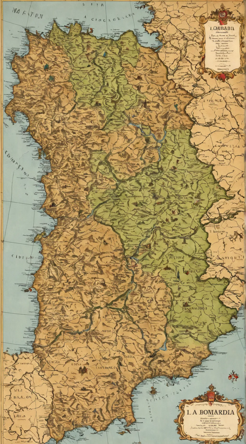 ai character:  ducato di Milano background