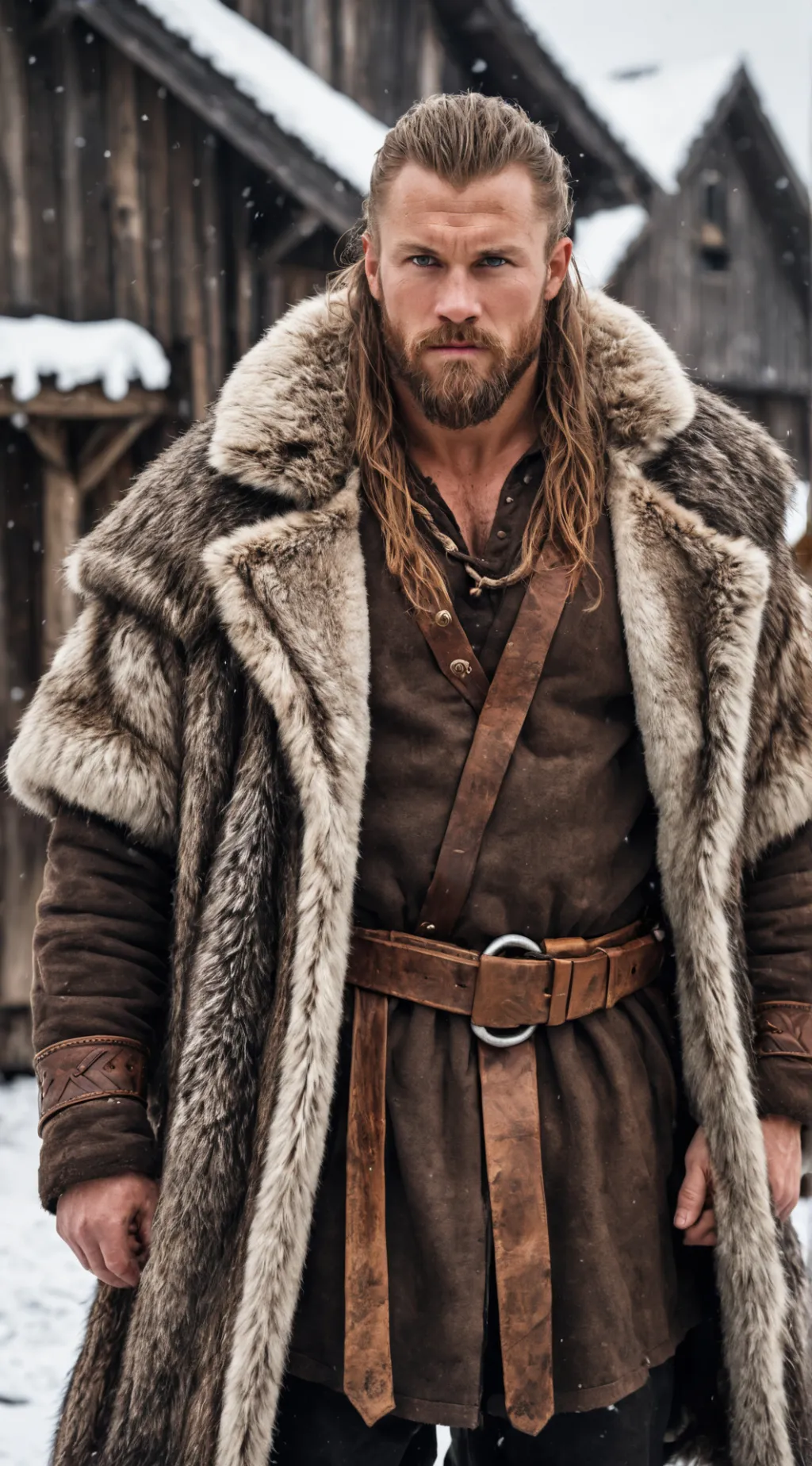 ai character: Viking father  background