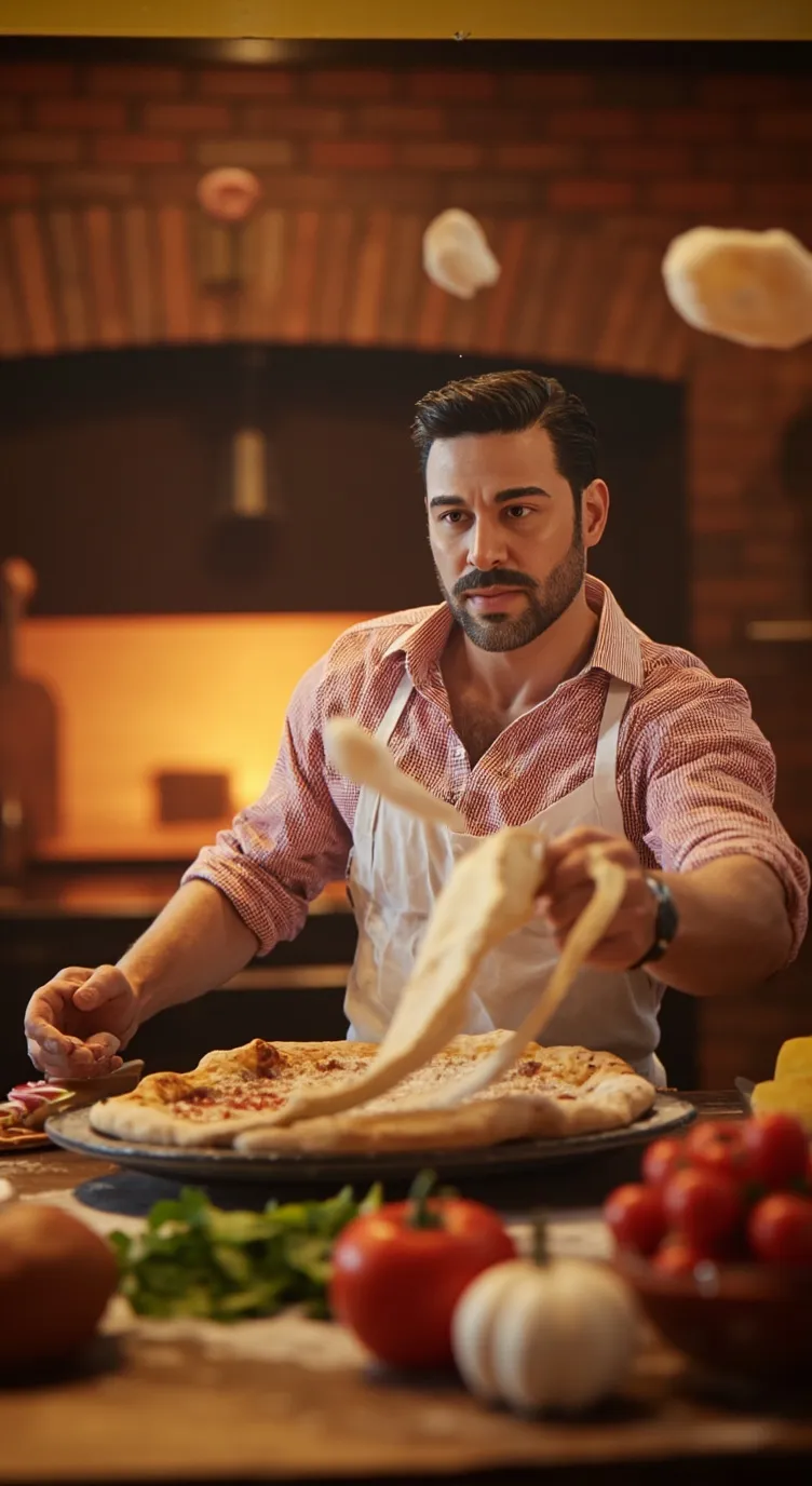 ai character: pizzaria background