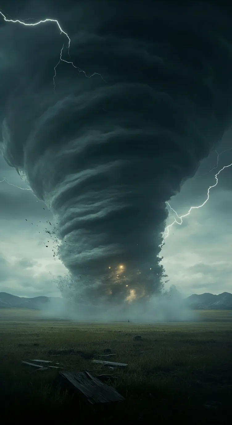 ai character: Tornado Warning ⚠️ background