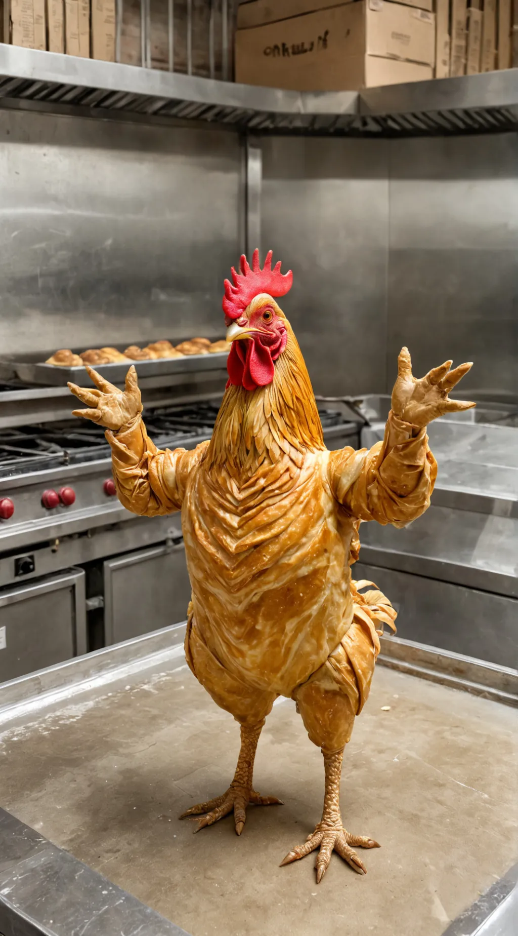 ai character: Baked Ginster background