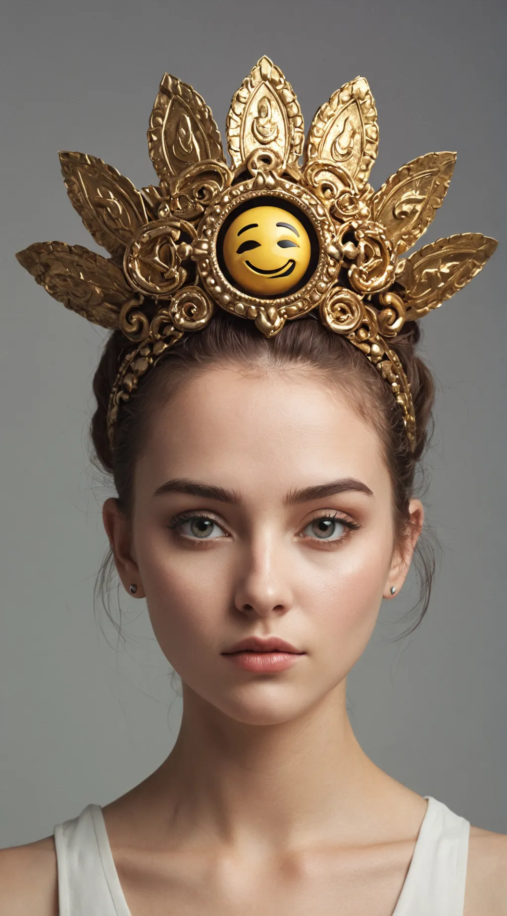 ai character: Emoji Queen background