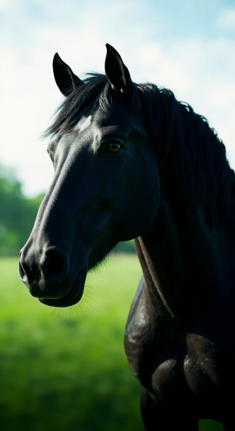 ai character: horse  background