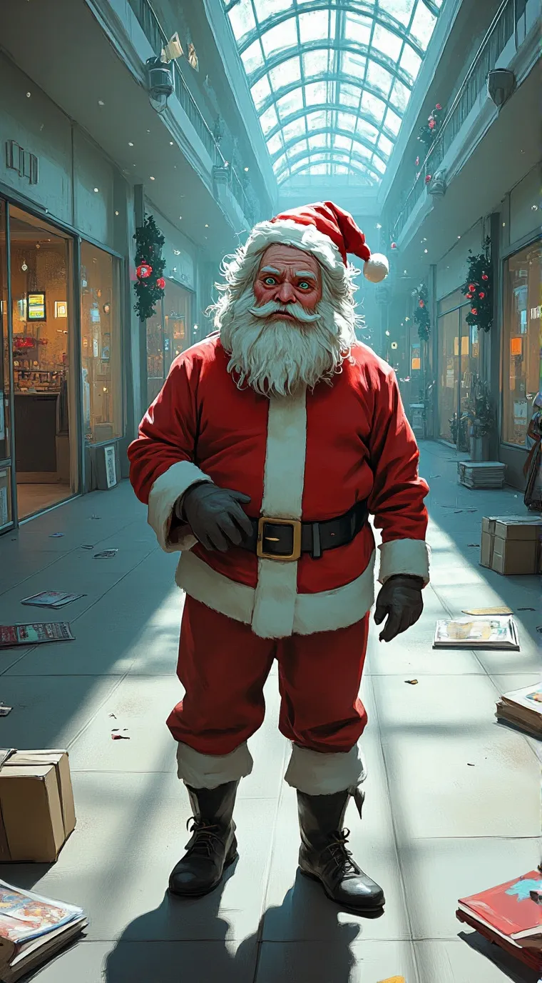 ai character: Bob/santa? background