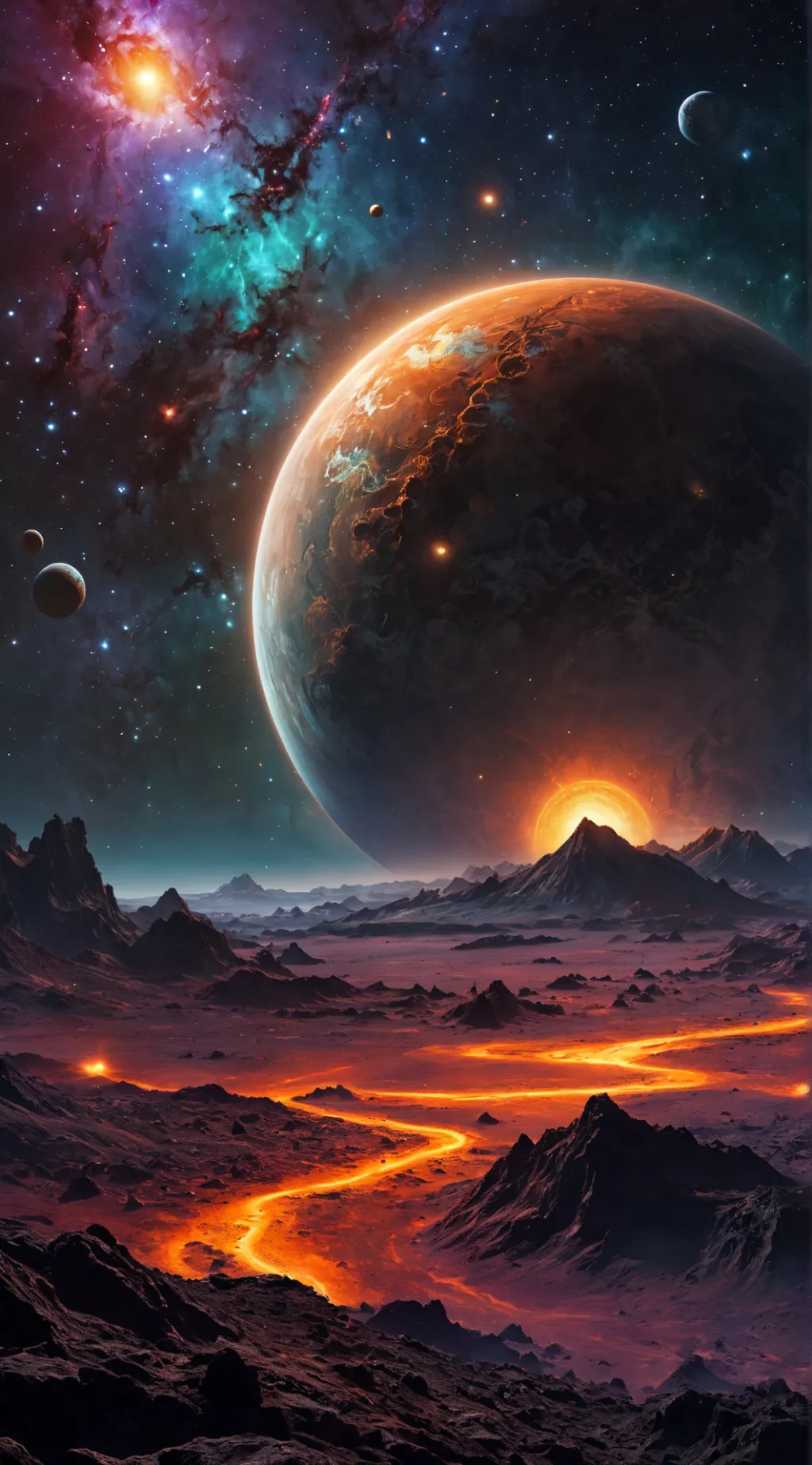 ai character: Planets background