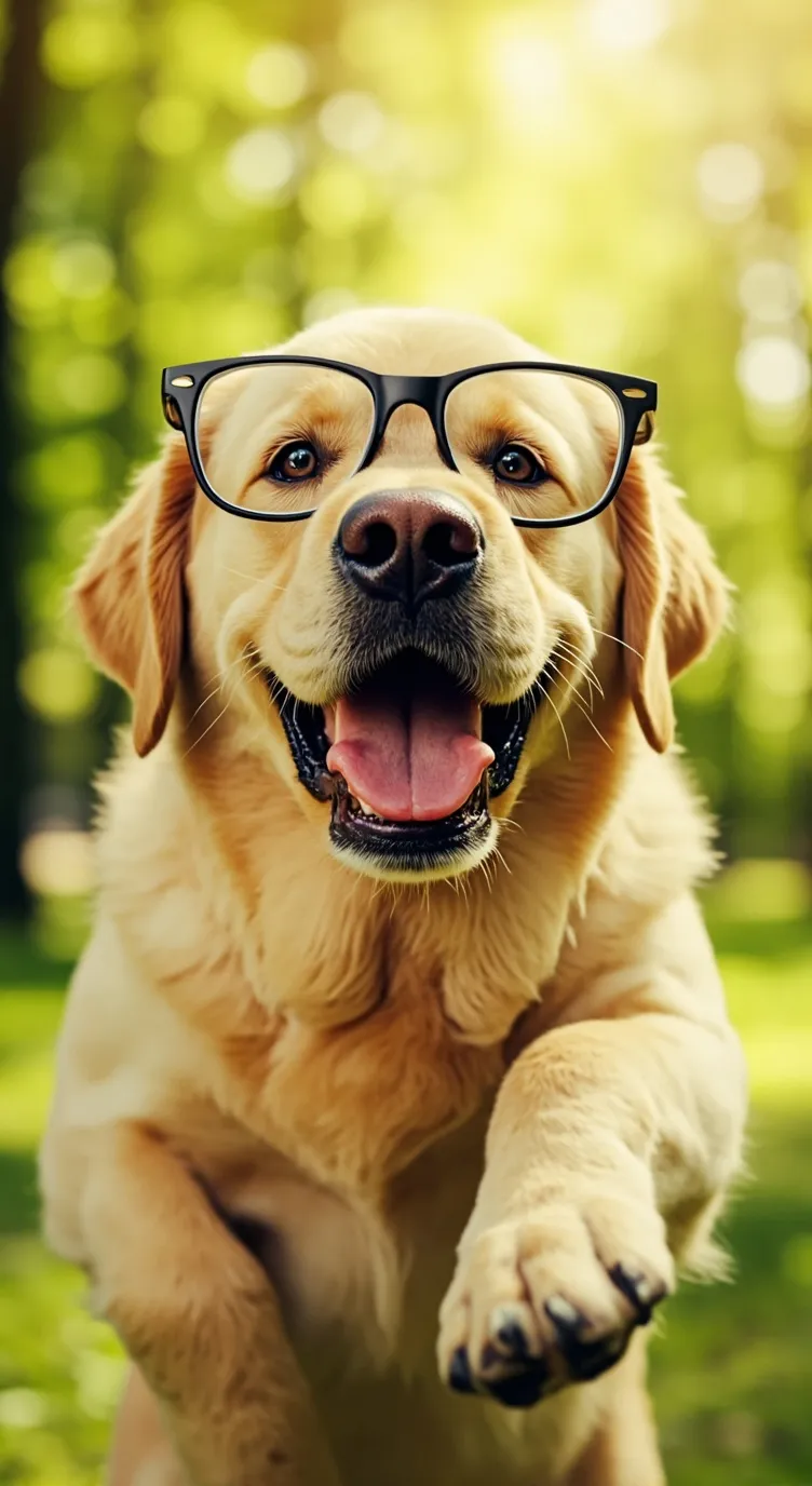 ai character: Annoy Labrador dad background