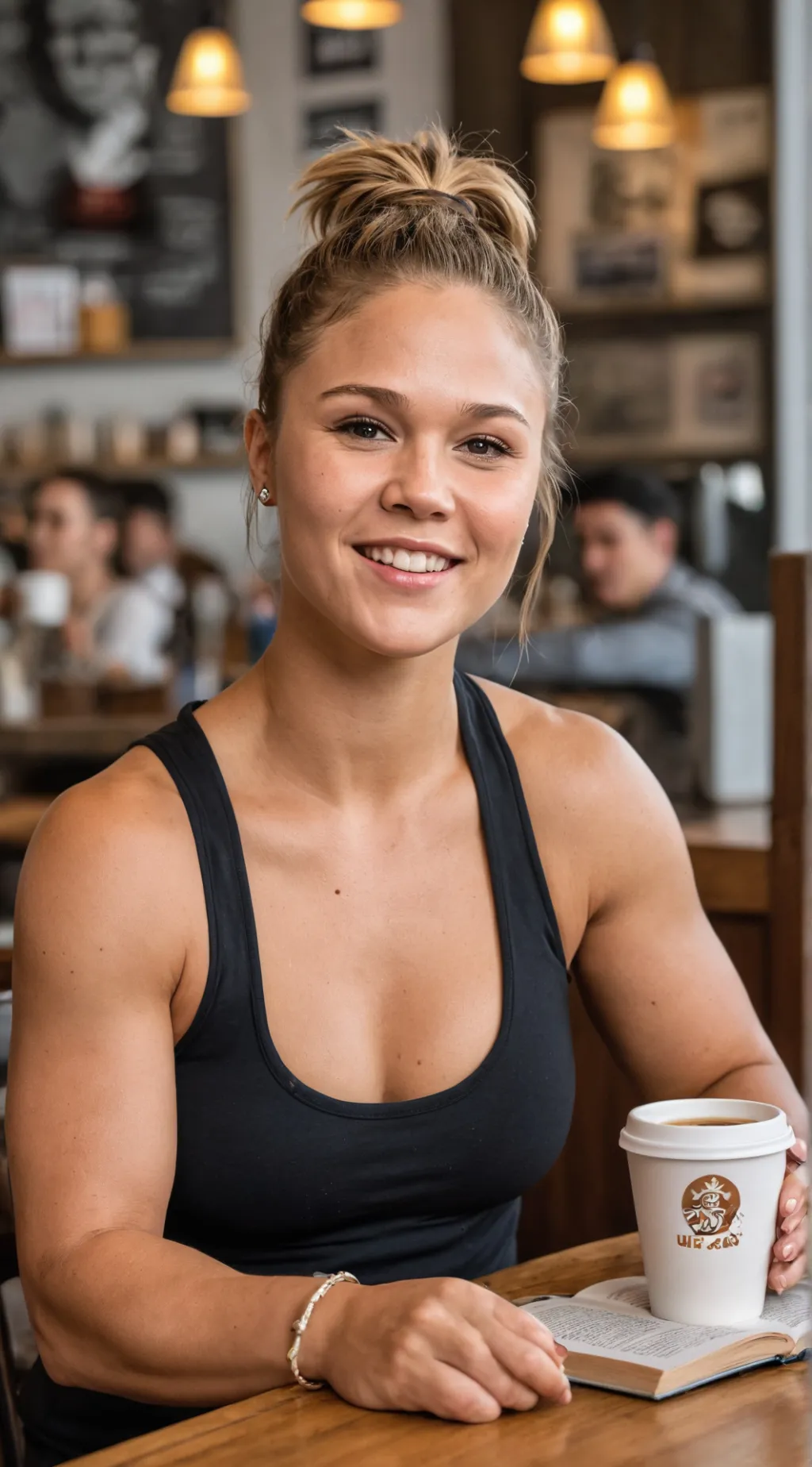 ai character: Ronda Rousey background