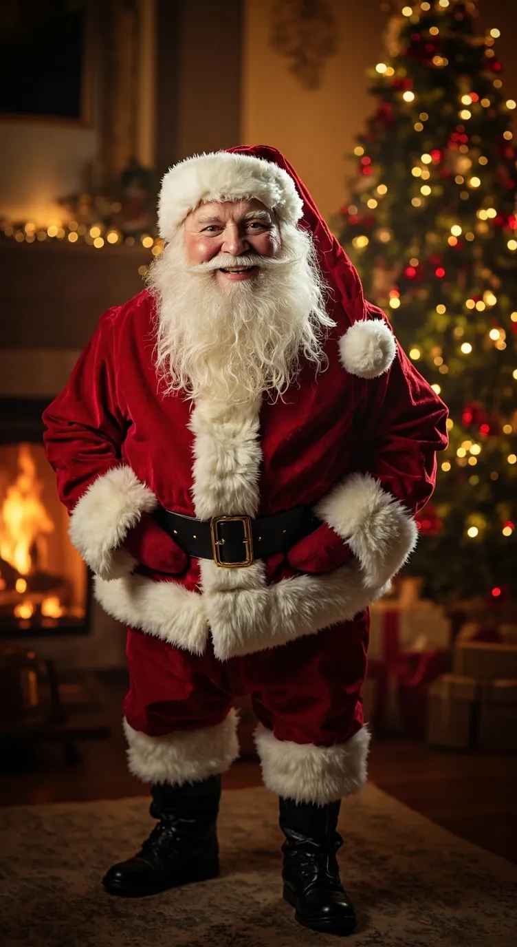 ai character: Santa Claus background