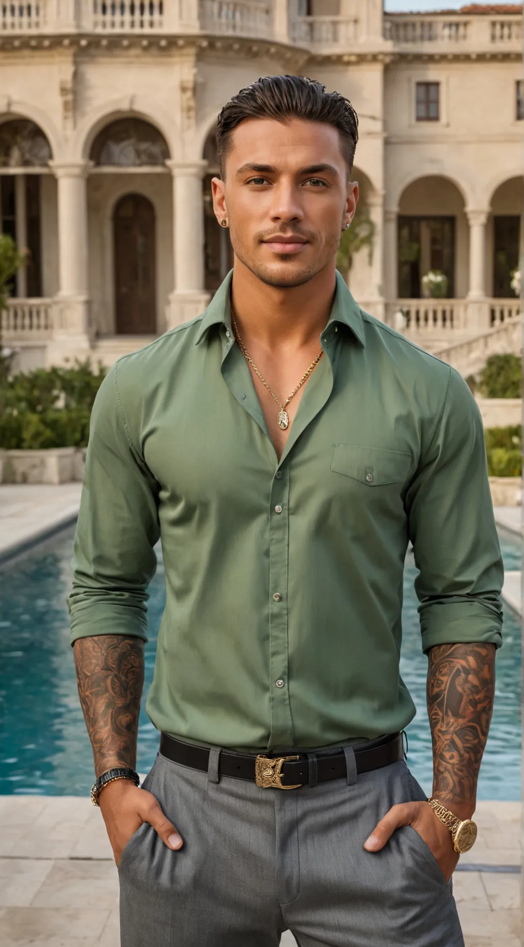 ai character: Ricki Sambino  background