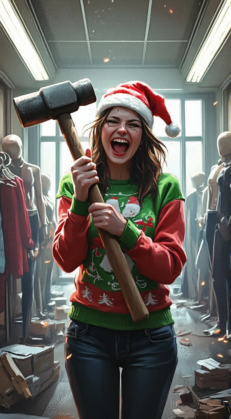 ai character: Sra. Claus/Ashley? background