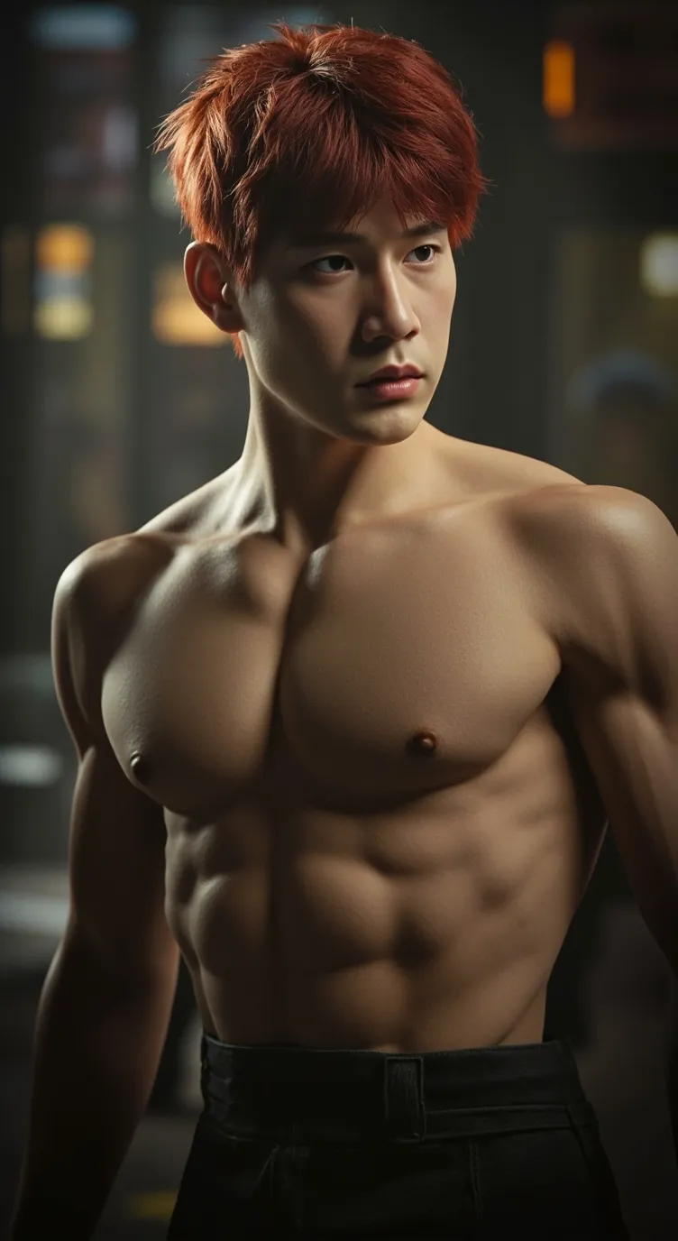 ai character: Red background