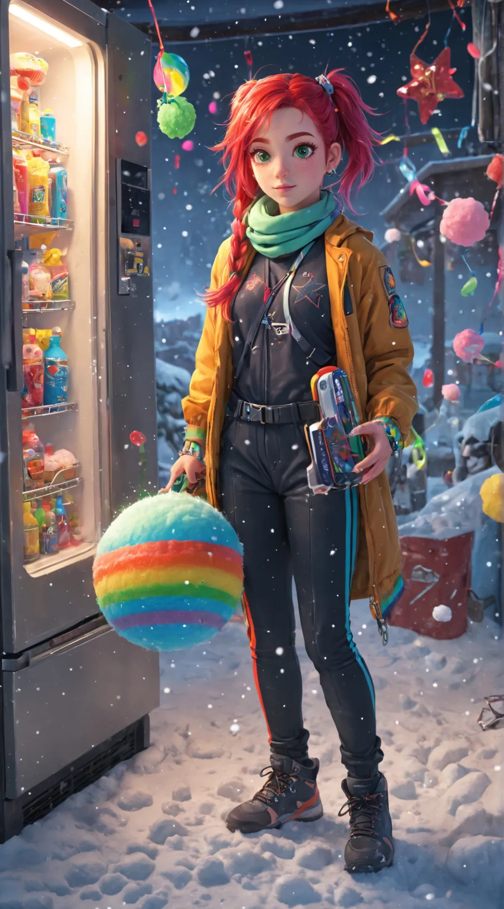 ai character: Helga Jackie Delly background