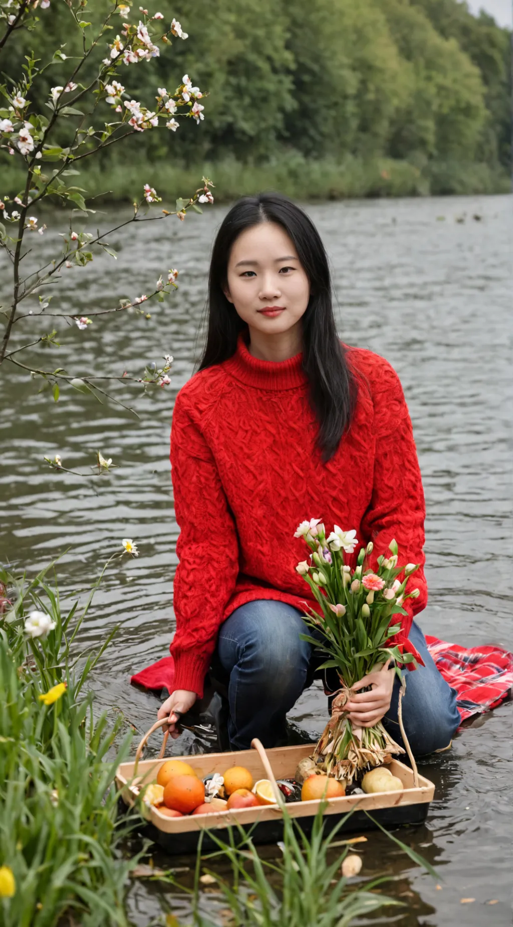 ai character: Amalie  background