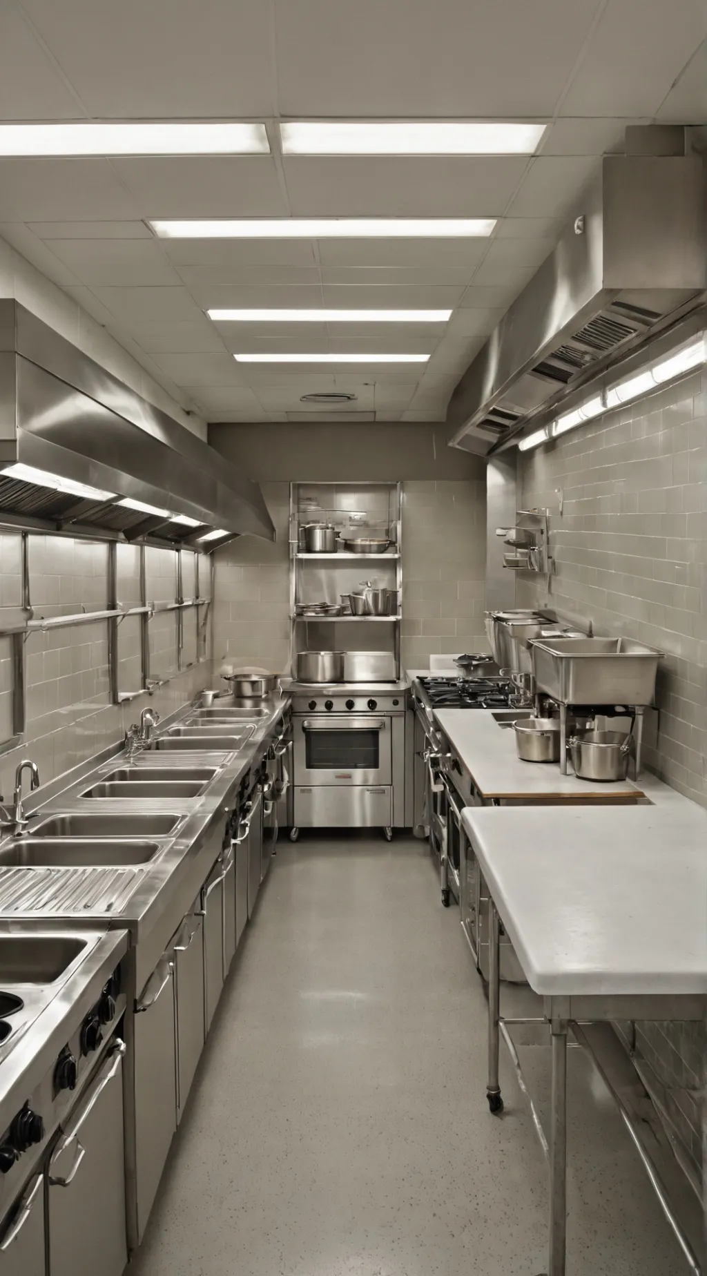 ai character: school kitchen P3 background