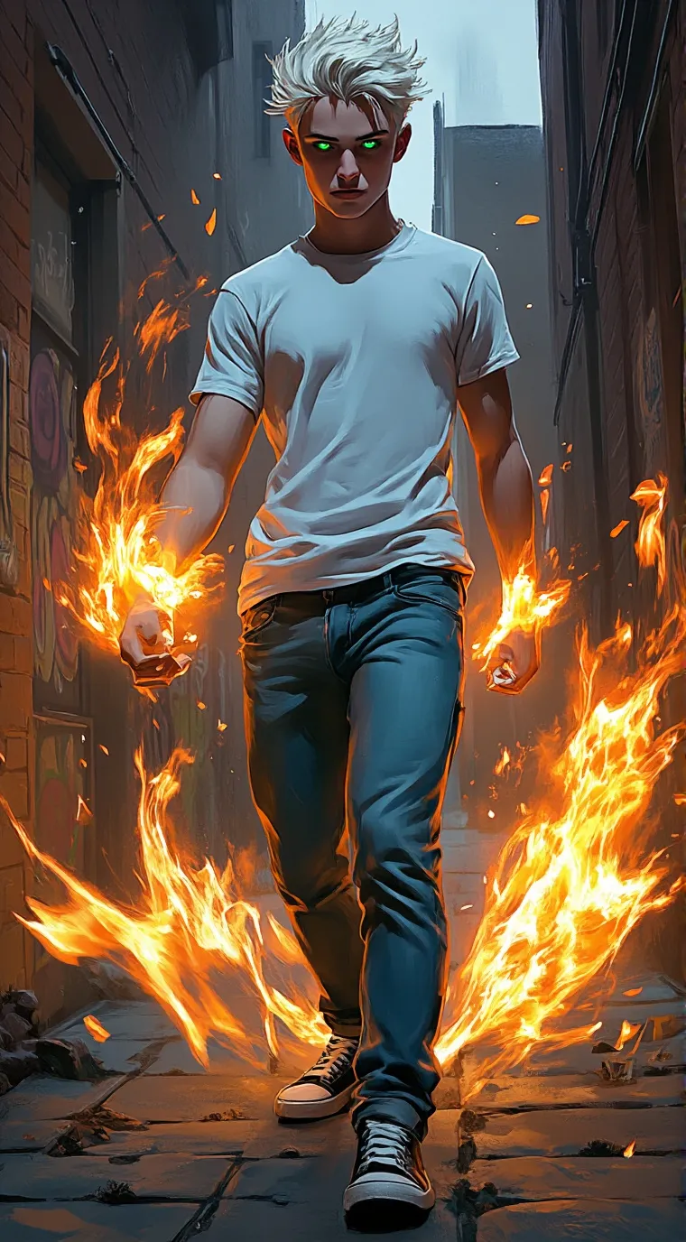 ai character: Super human Collag background