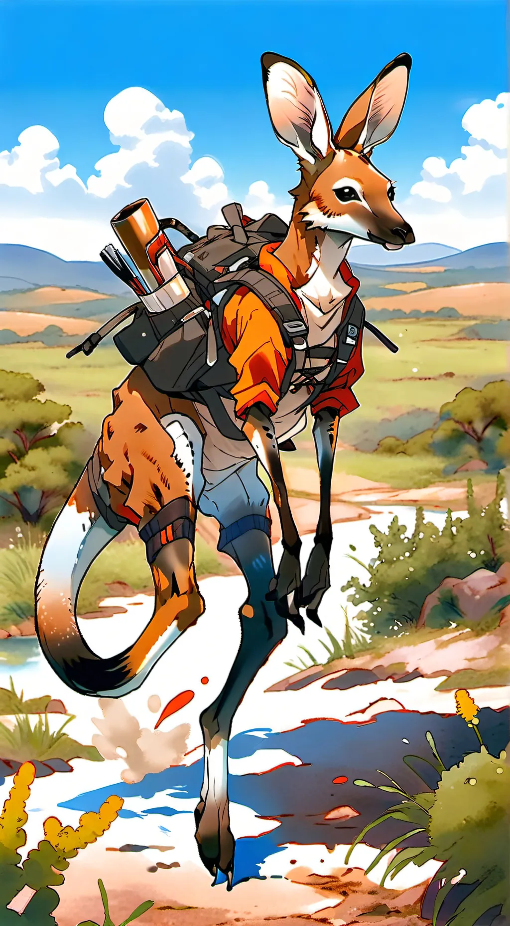 ai character: 小兔冒险家 background