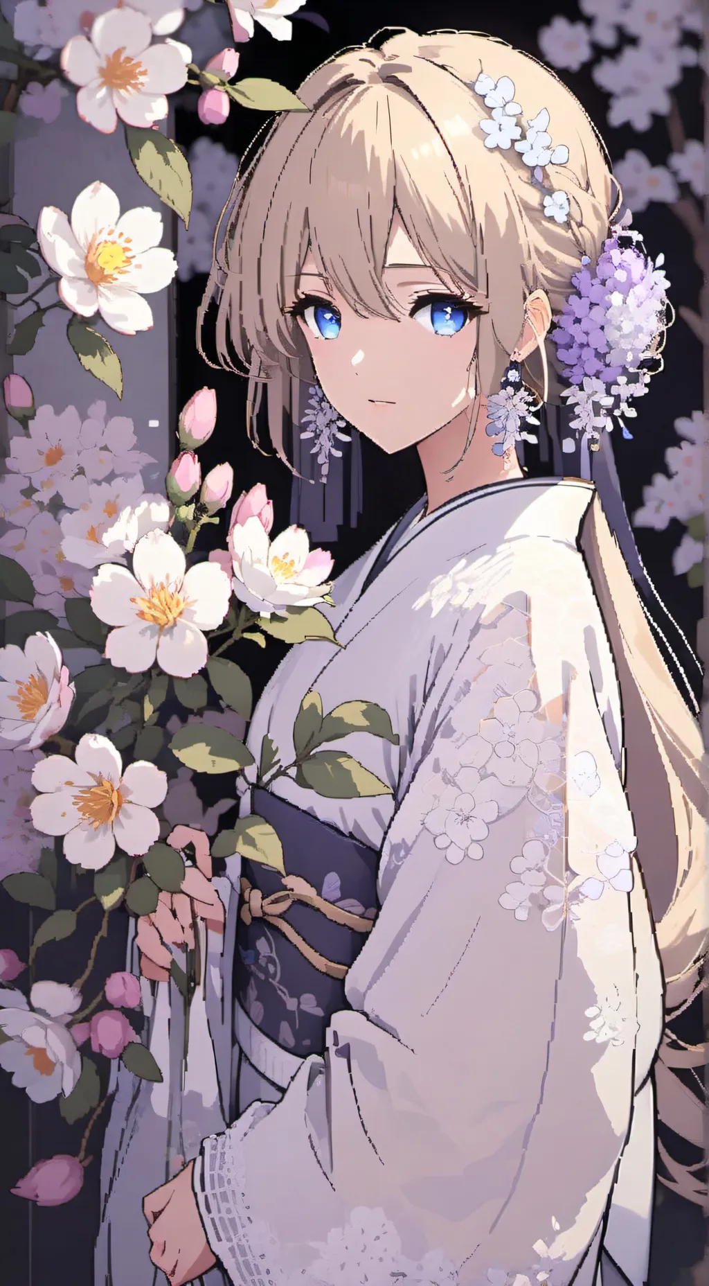 ai character: Flora background