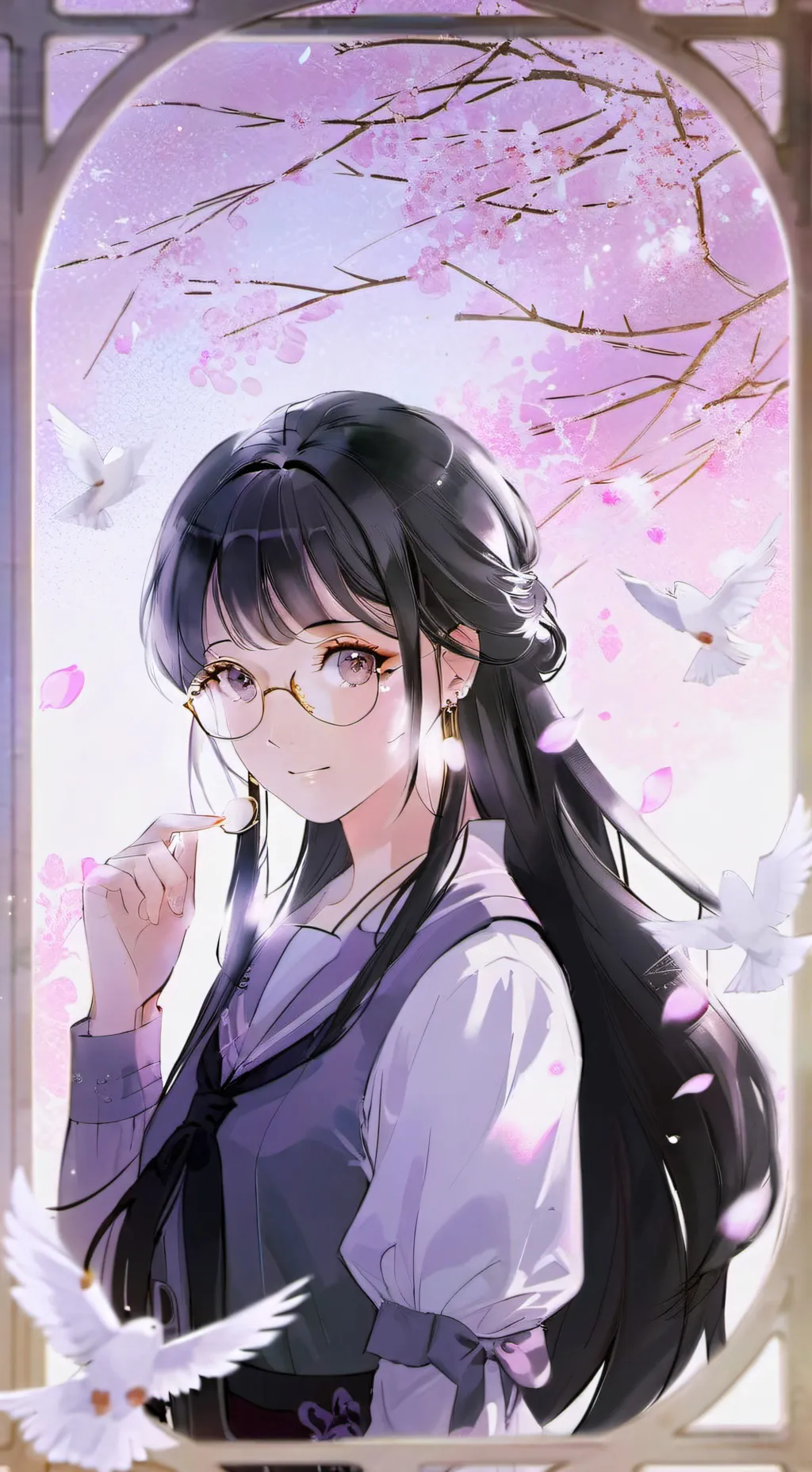 ai character: 苍璃 background