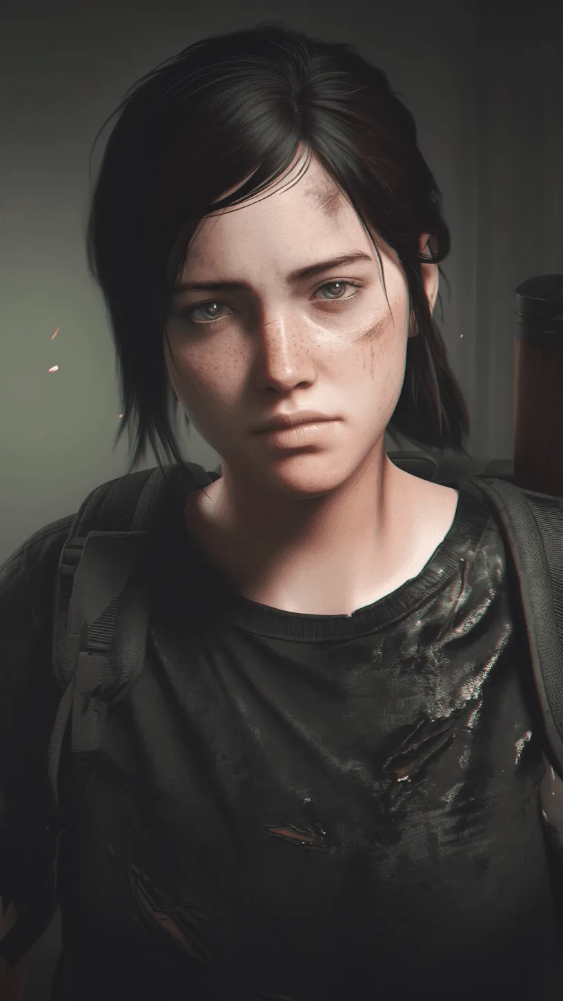 ai character: Ellie Williams background