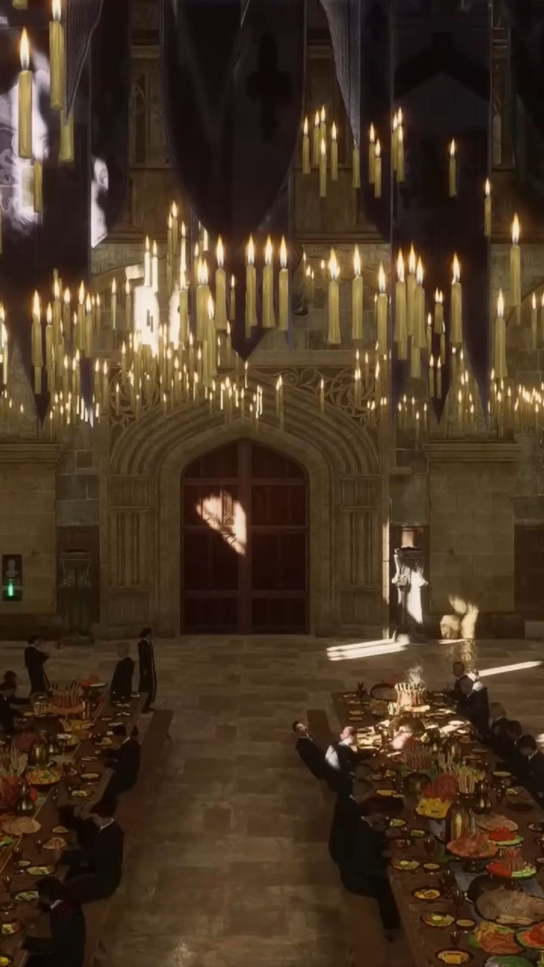 ai character: Hogwarts Hall background