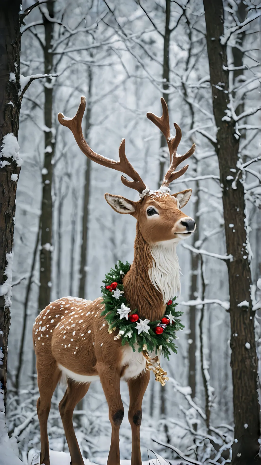ai character: Christmas Reindeer background