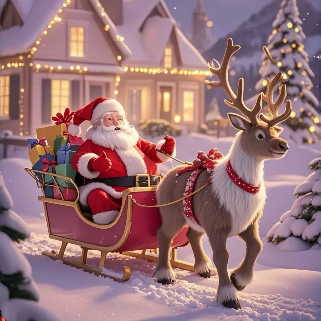 chat with ai character: Santa on Sleigh