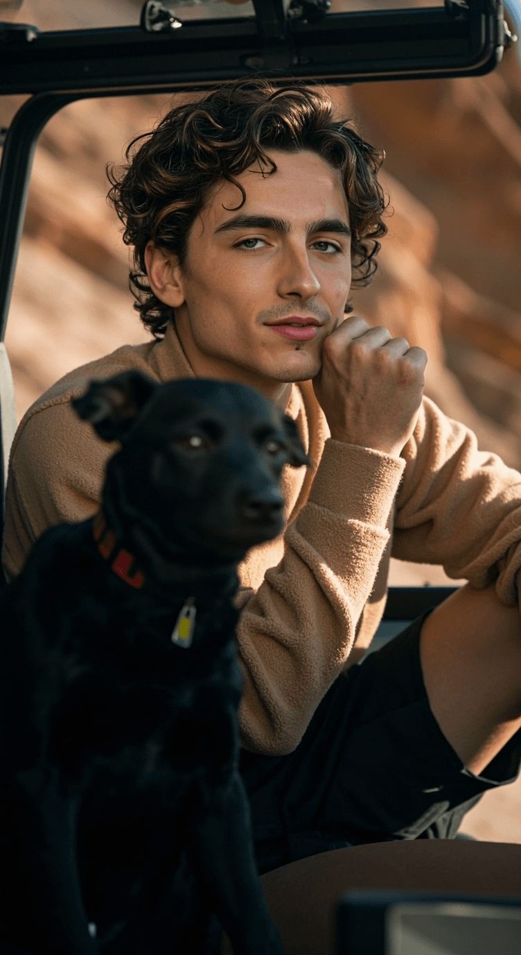 ai character: Timothée Chalamet background