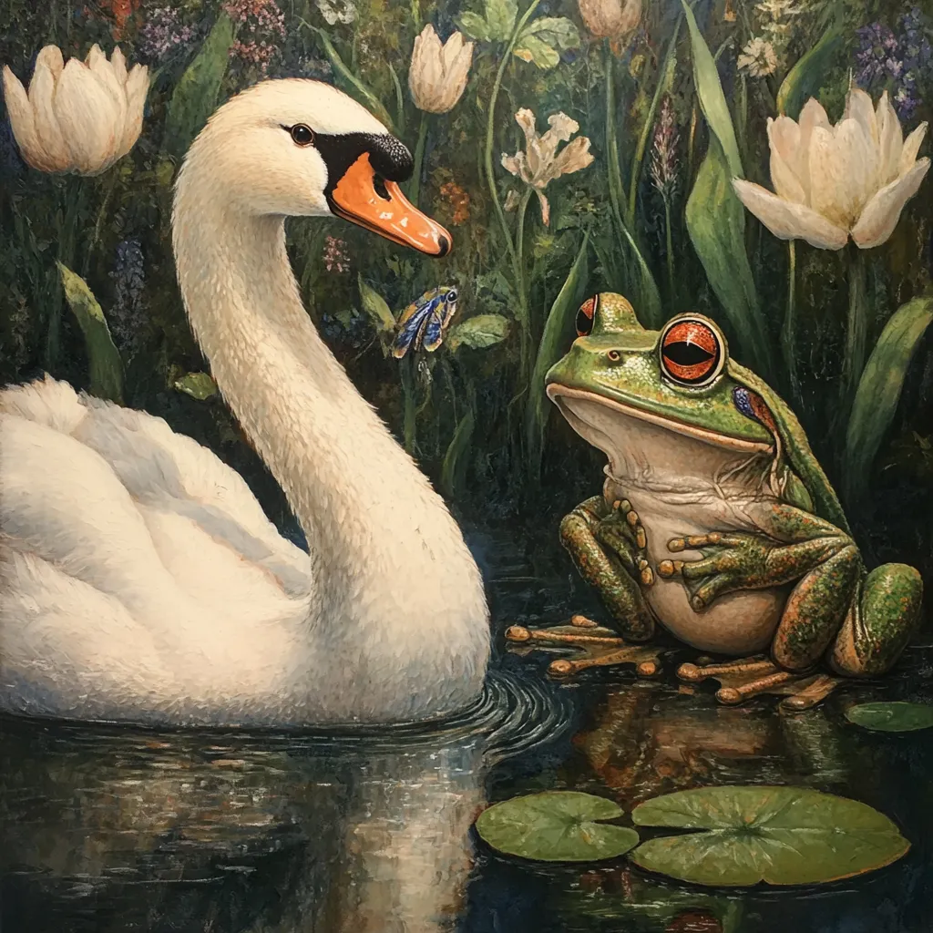 chat with ai character: U Swan He Frog