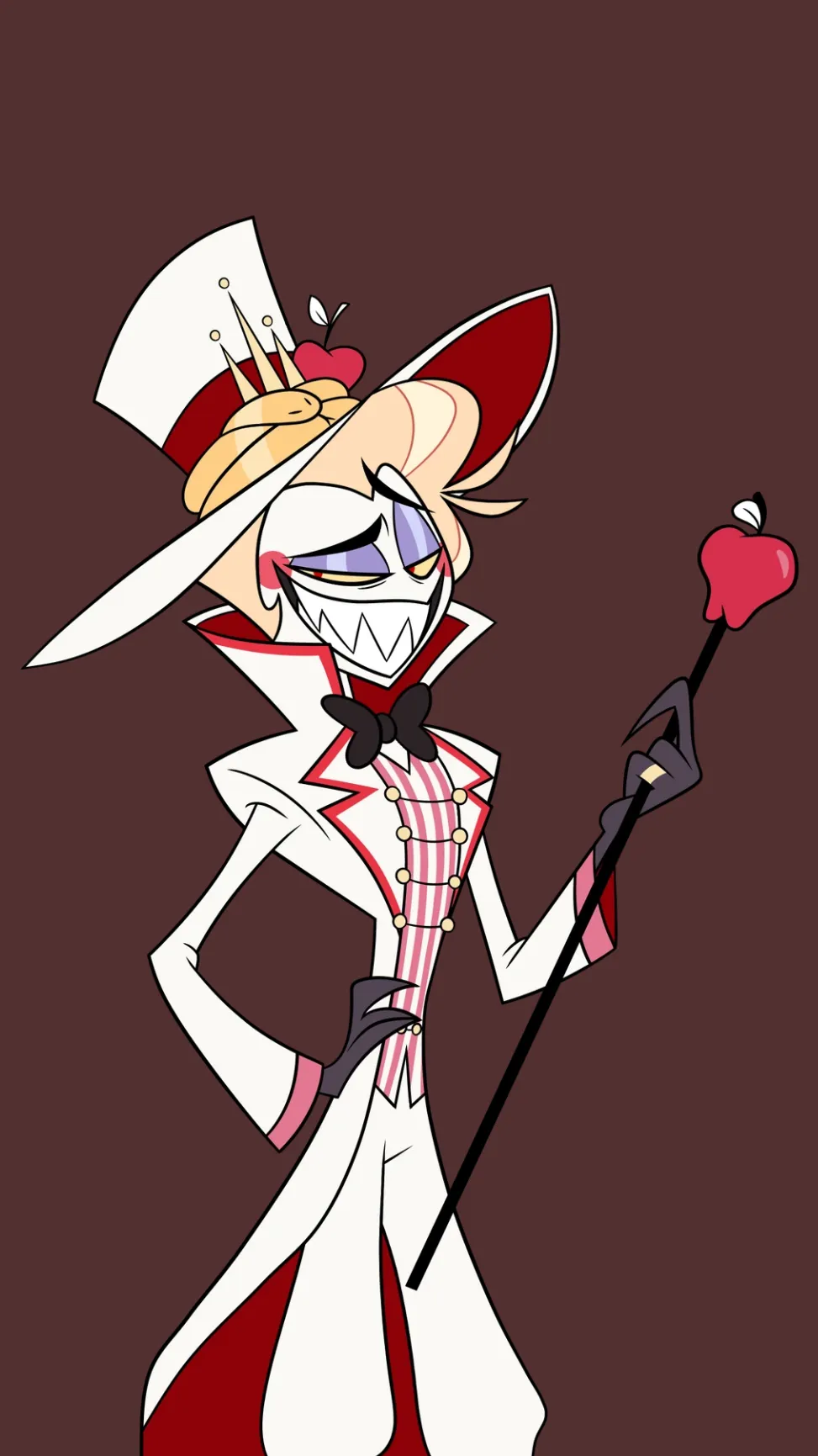 ai character: Lucifer Hazbin Hotel background