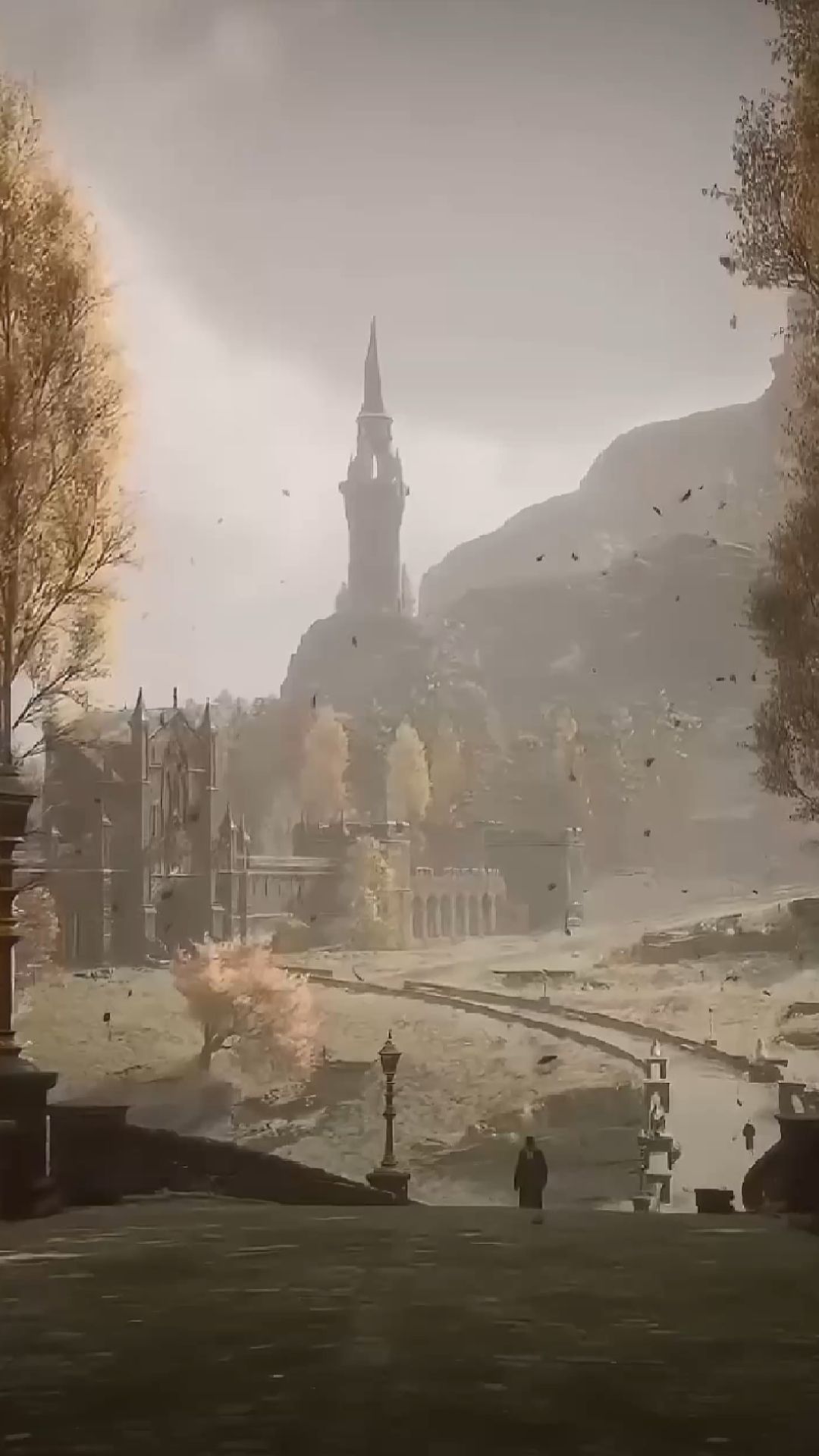 ai character: Autumn Hogwarts background