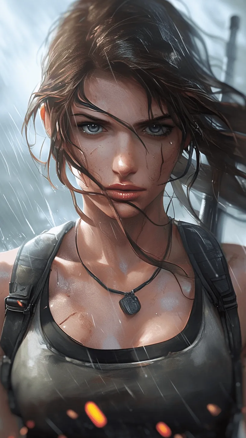 ai character: Lara Croft background