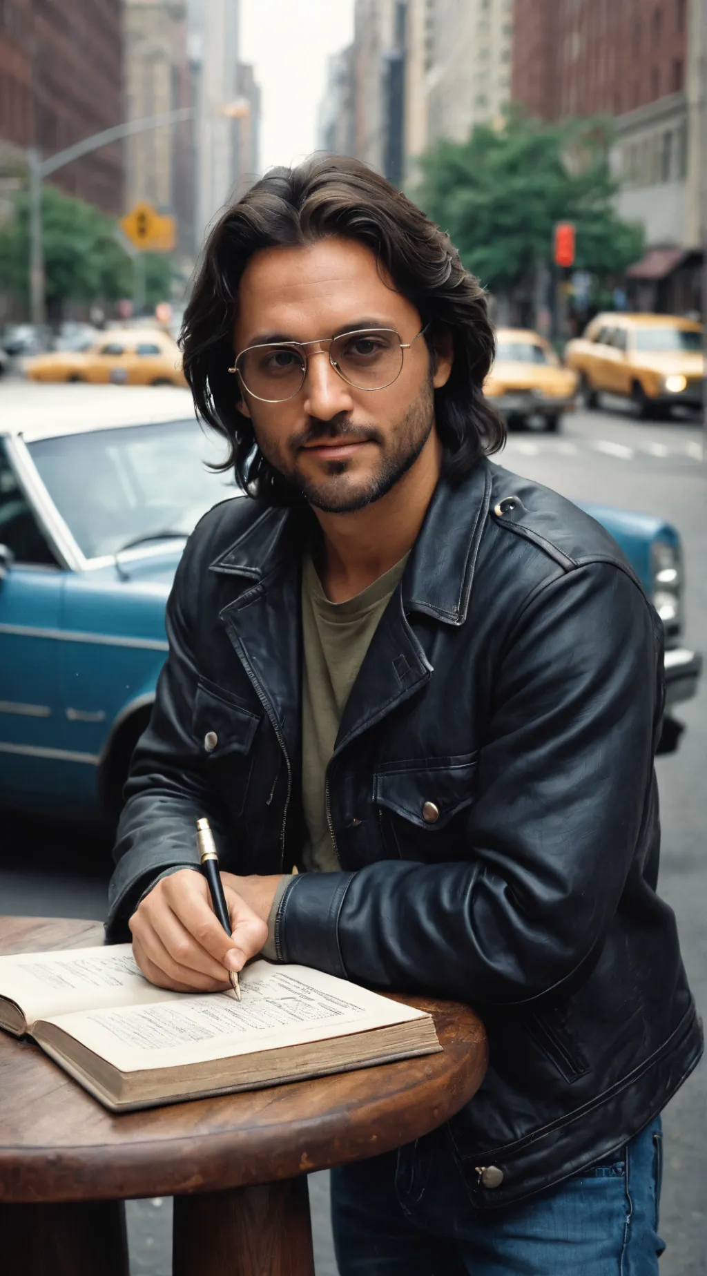 ai character: John Lennon background