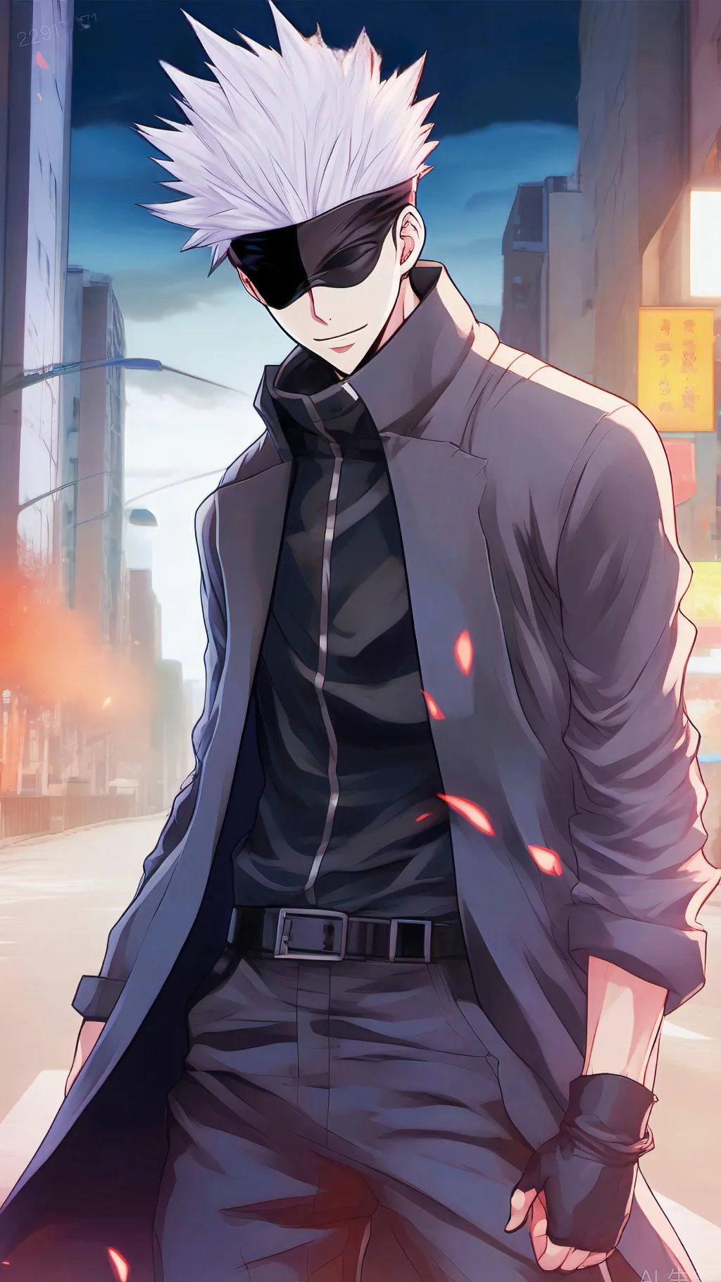 ai character: Gojo JJK background