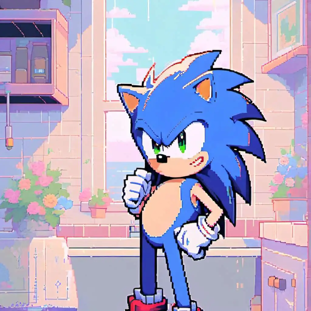 chat with ai character: Sonic In Ur Home 