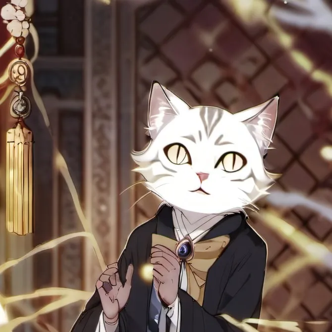 chat with ai character: Corrupted Window Cat