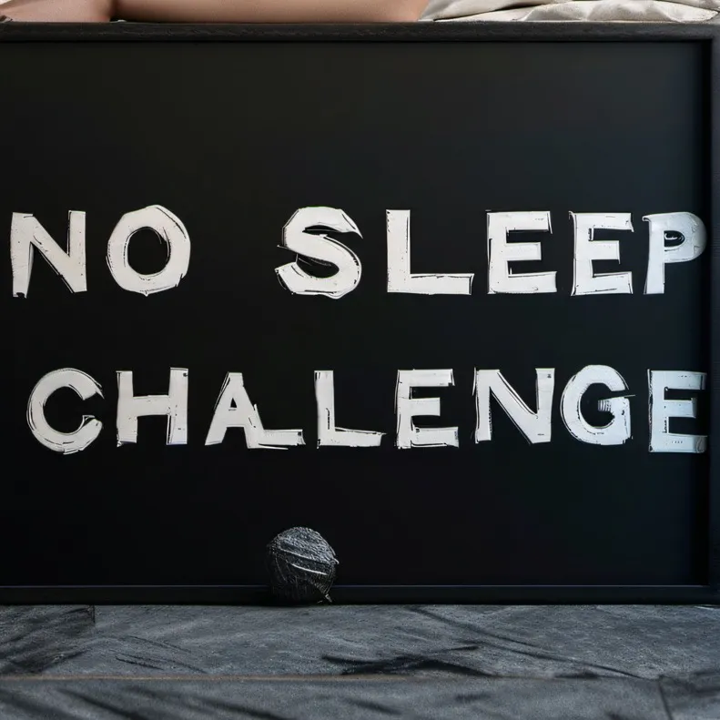 chat with ai character: No sleep challenge