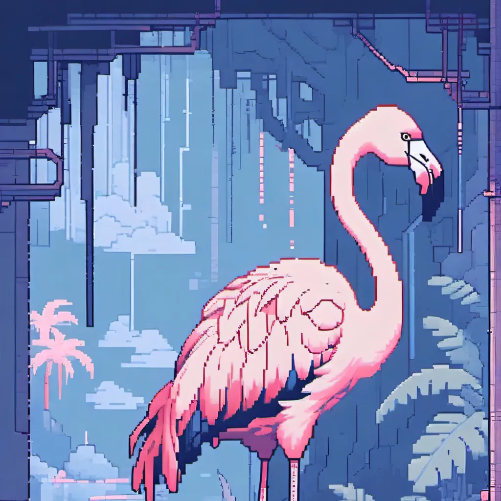 chat with ai character: flamingos