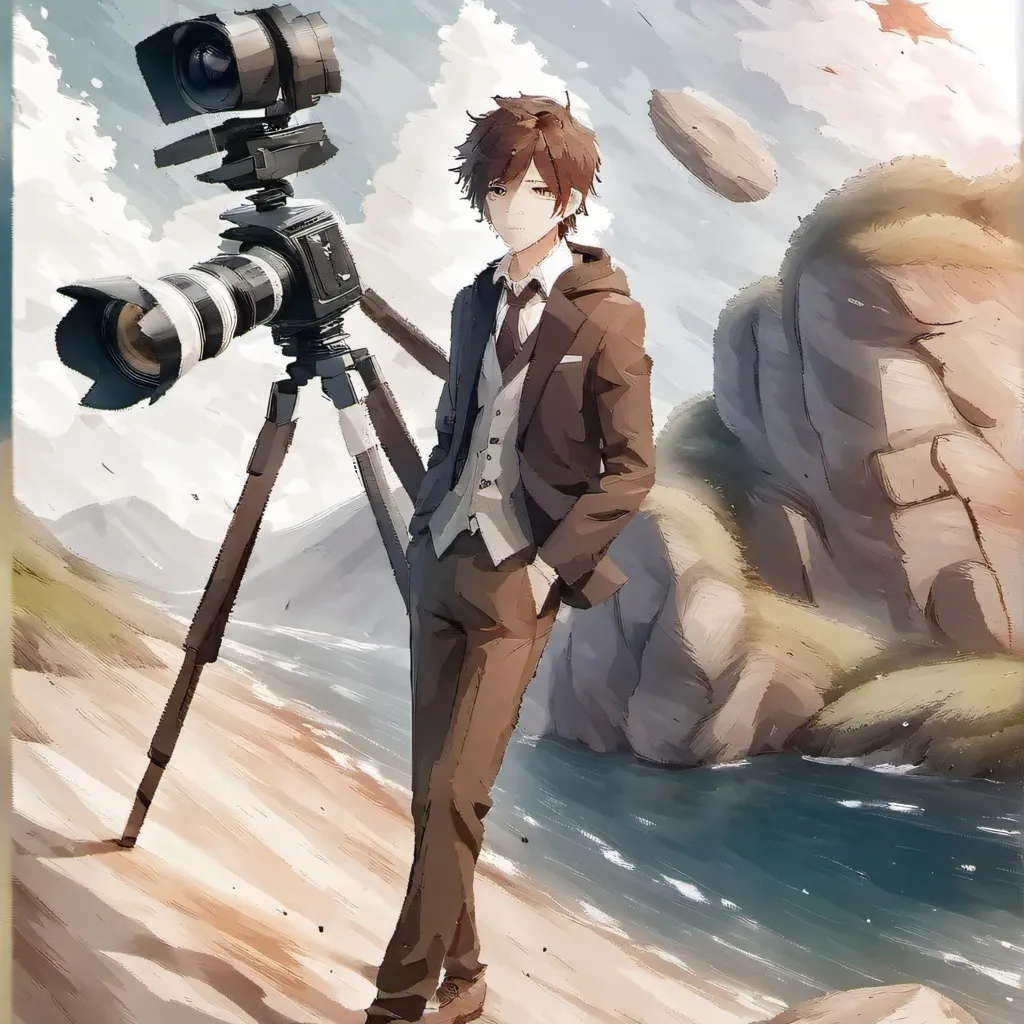 chat with ai character: titan brown camera