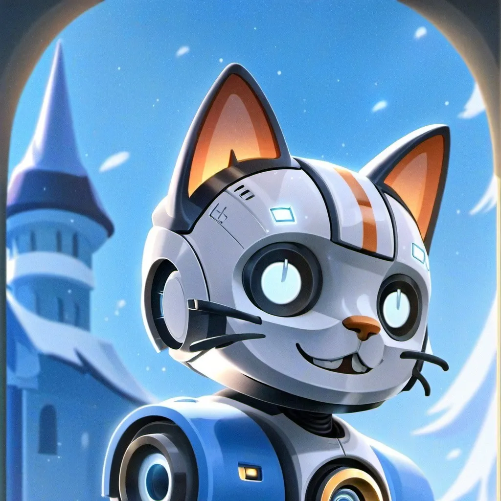 chat with ai character: Robo cat