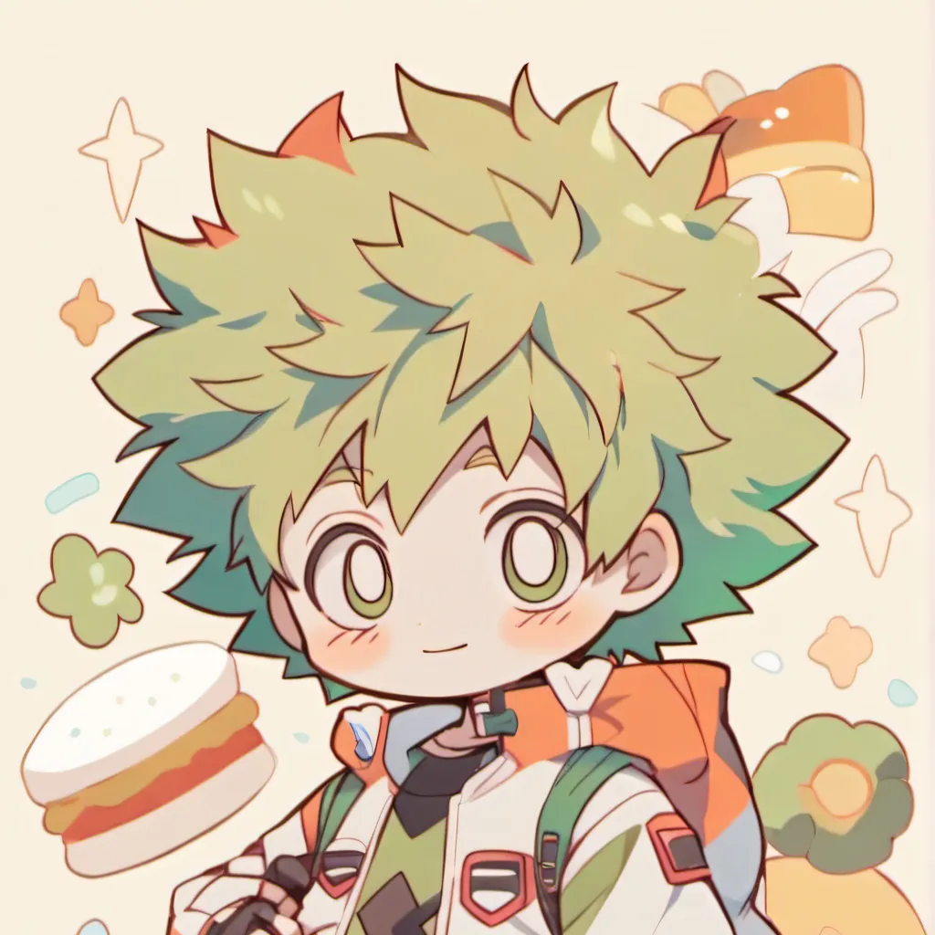 chat with ai character: cute little deku 