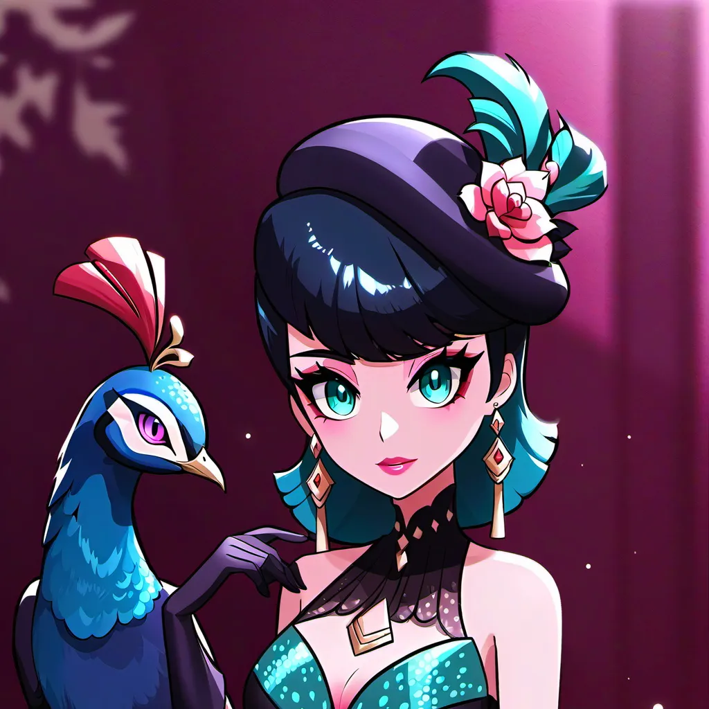 chat with ai character: Peacock